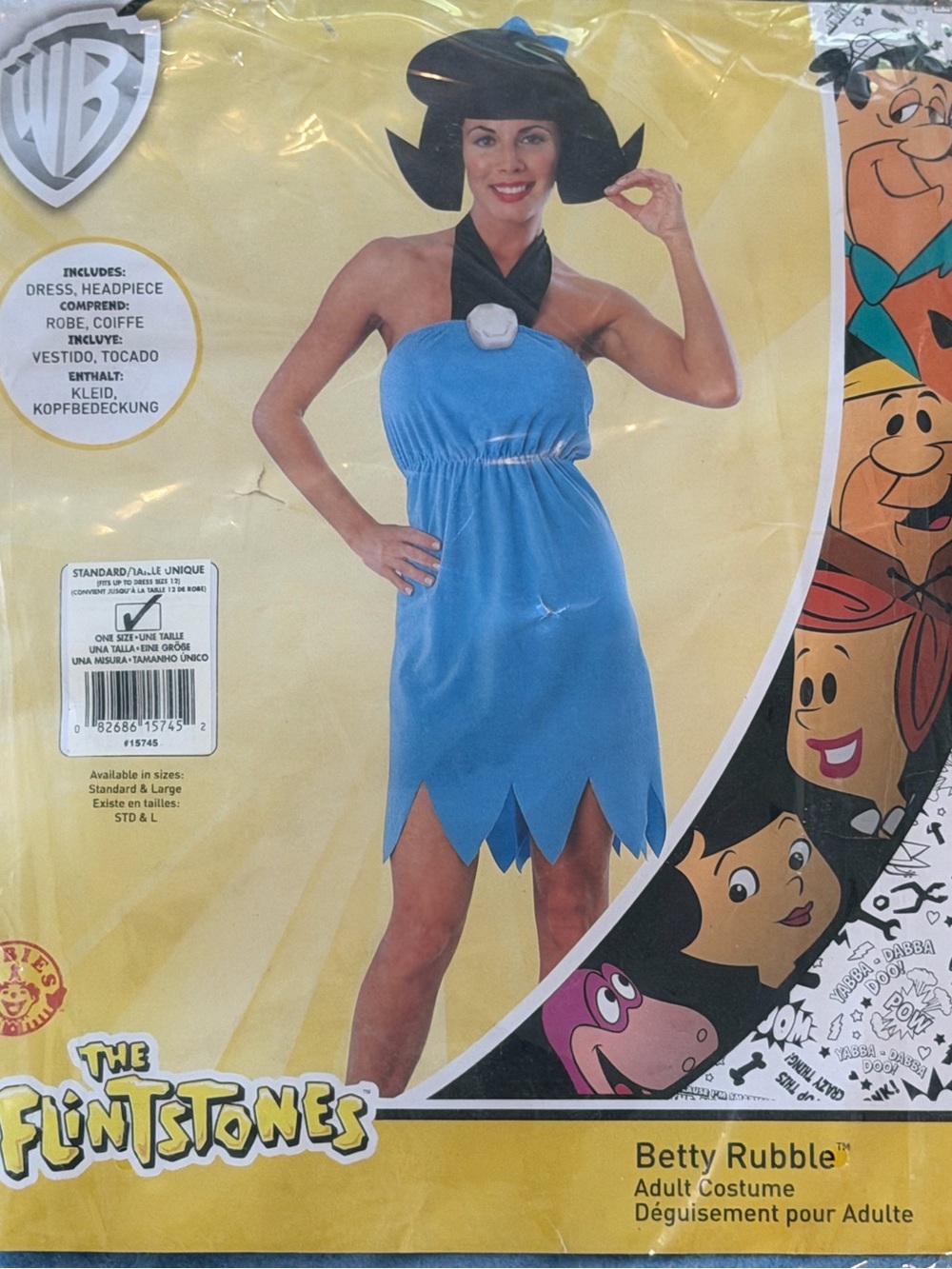 The Flintstones Betty Rubble Women’s Dress Up Halloween Costume One Size